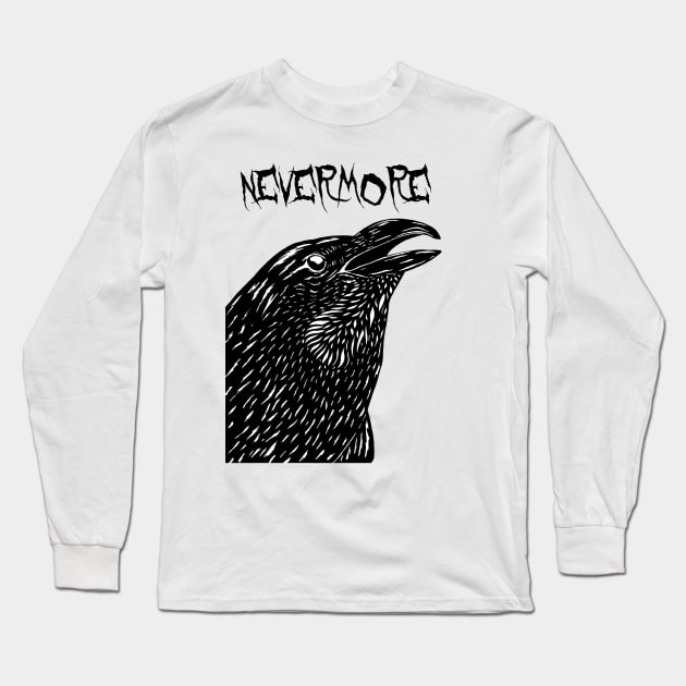 NEVERMORE Long Sleeve T-Shirt by Shoshie